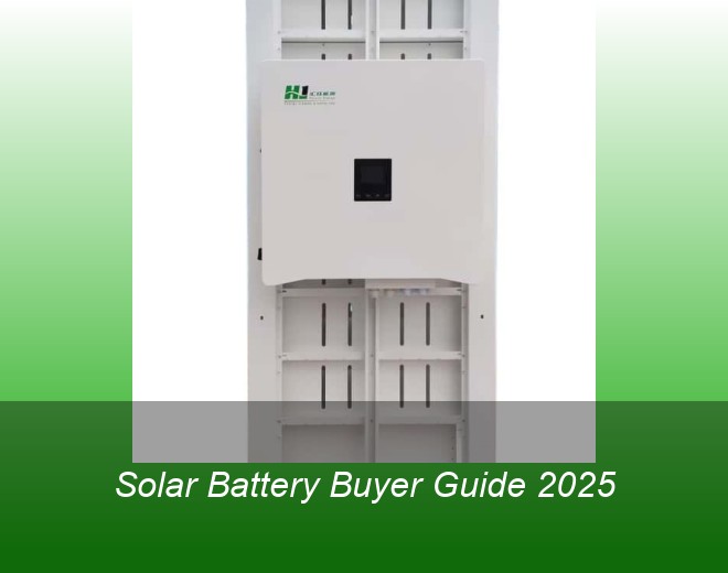Solar Battery Buyer Guide 2025